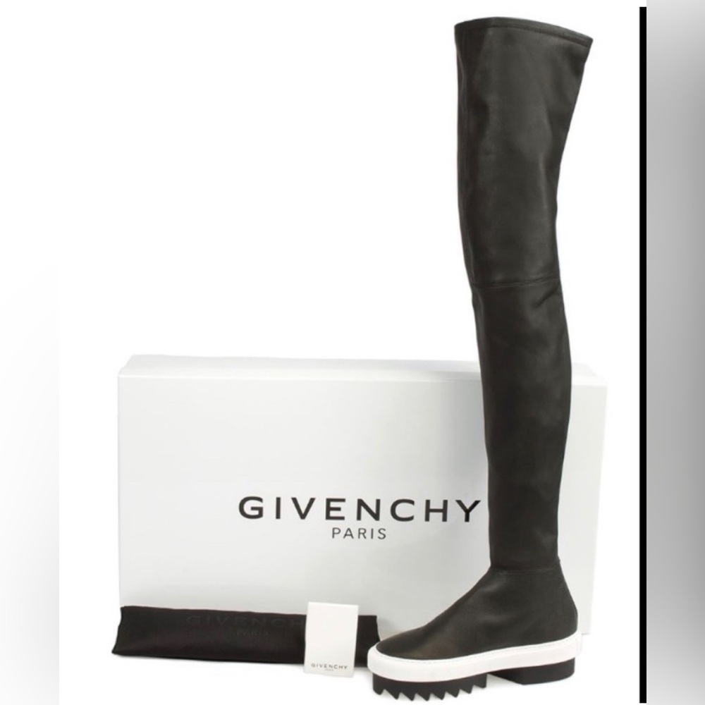 GIVENCHY OVER THE KNEE PLATFORM SNEAKER BOOT 37